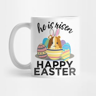 Cute Guinea Pig Hamster Bunny Ears Easter Egg Hunt Risen Mug